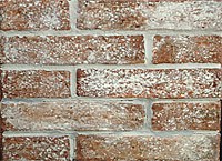 White washed thin brick tile